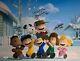 Peanuts Signed Charlie Brown Cast +3 W Character Name/inscript. 16x20 Photo Bas