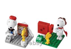 Peanuts Snoopy 70th Anniversary Memorabilia Figure Set Building Block Toy