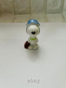 Peanuts Snoopy Ceramic Mini Figure Figurine Lot of 8 Charlie Brown Japan