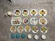Peanuts Snoopy Characters 1950-1966 Metal Tin Plates, Tray, Tea Cups, And Kettle