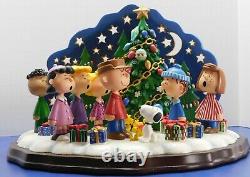Peanuts Snoopy Charlie Brown Christmas Carolers Danbury Mint Candle New