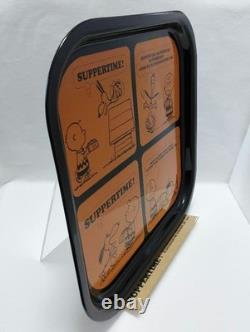 Peanuts Snoopy Charlie Brown Decorated Tray 13x13in England Antique 1969