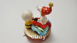 Peanuts Snoopy Charlie Brown Music Box Anniversary 1950-1980 Schmid Japan