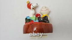 Peanuts Snoopy Charlie Brown Music Box Anniversary 1950-1980 Schmid Japan