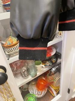 Peanuts Snoopy Charlie Brown Pleather Jacket XL