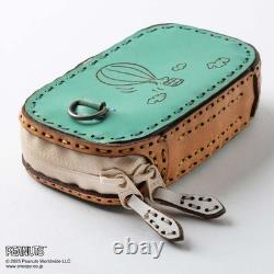 Peanuts Snoopy Charlie Brown Real Leather Mini Wallet Keyholder OJAGA DESIGN LTD