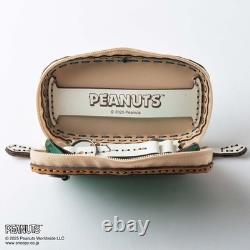 Peanuts Snoopy Charlie Brown Real Leather Mini Wallet Keyholder OJAGA DESIGN LTD