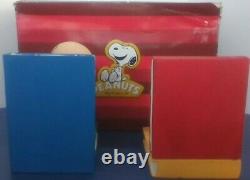 Peanuts Snoopy Charlie Brown Westland Ceramic Bookends Mint In The Box