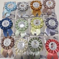 Peanuts Snoopy Charlie Brown Woodstock Can Badge Complete Set Japan Character P