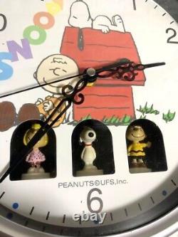 Peanuts Snoopy Charlie brown sally mechanical clock retro vintage wall clock R