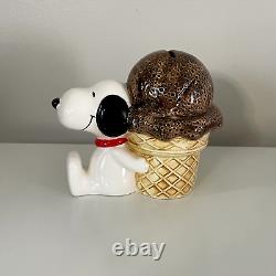 Peanuts Snoopy Chocolate Ice Cream Cone Bank, 1966 Junk Food Series