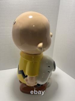 Peanuts Snoopy Hugging Charlie Brown Westland Giftware 2010 Cookie Jar RARE