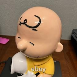 Peanuts Snoopy Hugging Charlie Brown Westland Giftware 2010 Cookie Jar RARE