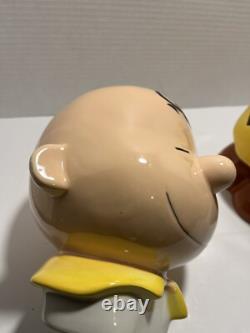 Peanuts Snoopy Hugging Charlie Brown Westland Giftware 2010 Cookie Jar RARE