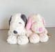 Peanuts Snoopy Plush Toy Pink & Gray Pair Yurukuta Snoopy Museum Tokyo Limited