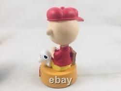 Peanuts Snoopy & Woodstock 8 figurine wall decor display case. Charlie Brown