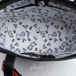 Peanuts Snoopy & Woodstock Patch Tote & Cardholder Satchel Purse Charlie Brown