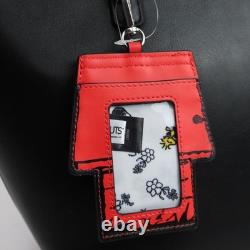 Peanuts Snoopy & Woodstock Patch Tote & Cardholder Satchel Purse Charlie Brown