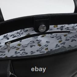 Peanuts Snoopy & Woodstock Patch Tote & Cardholder Satchel Purse Charlie Brown