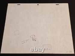 Peanuts Snoopy, Woodstock & Pig-pen Production Animation Drawing Framed