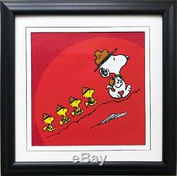 Peanuts Snoopy and Beagle Scouts NEW CUSTOM FRAMED ART Charlie Brown Peanuts