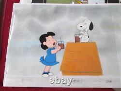 Peanuts Snoopy and Lucy Cel 1983 Charlie Brown & Snoopy Show