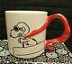 Peanuts Snoopy Flying Ace 16 Oz. Mug Ceramic Red Scarf Handle Charlie Brown New