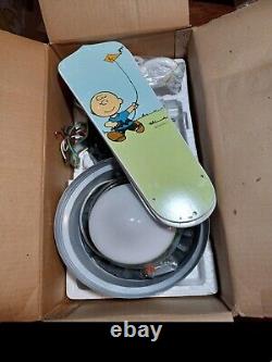 Peanuts Sports Ceiling Fan & Light Kit New In Box Snoopy Charlie Brown