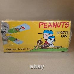 Peanuts Sports Fan Ceiling Fan & Light Kit 42 1988 Snoopy Charlie Brown 4224-SP