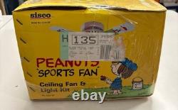 Peanuts Sports Fan Ceiling Fan & Light Kit 42 1988 Snoopy Charlie Brown 4224-SP