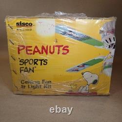 Peanuts Sports Fan Ceiling Fan & Light Kit 42 1988 Snoopy Charlie Brown 4224-SP
