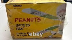 Peanuts Sports Fan Ceiling Fan & Light Kit 42 1988 Snoopy Charlie Brown 4224-SP