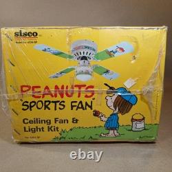 Peanuts Sports Fan Ceiling Fan & Light Kit 42 1988 Snoopy Charlie Brown 4224-SP