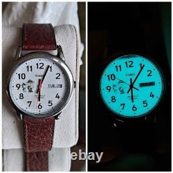 Peanuts Timex Charlie Brown Snoopy Scout On Expedition Watch 35.5mm New Battery