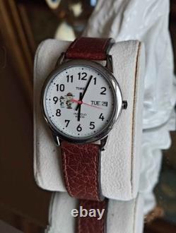 Peanuts Timex Charlie Brown Snoopy Scout On Expedition Watch 35.5mm New Battery