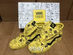 Peanuts Vans Snoopy Charlie Brown SK8 Hi Reissues Yellow Shoes Men's 11