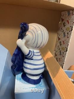 Peanuts Vintage Charlie Brown & Friends Ceramic Blue and White Set