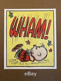 Peanuts WHAM! Charles Schulz Charlie Brown Snoopy Print Mondo Poster
