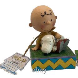 Peanuts by Jim Shore Charlie Brown Snoopy Peppermint Patty Figurine Lot Retired
