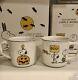 Pottery Barn Peanutssnoopycharlie Brown Halloween Plates(4) & Mugs(2) Set Nib