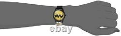 Q&Q SmileSolar RP01-805 Wrist Watch Snoopy Charlie Brown 10ATM Black from JAPAN