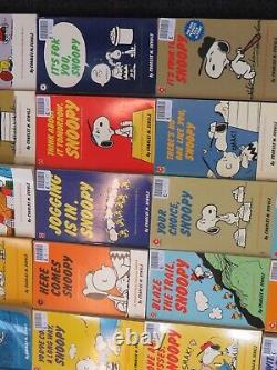 RARE Coronet Peanuts Snoopy Charlie Brown Books Collection of 68 books