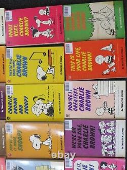 RARE Coronet Peanuts Snoopy Charlie Brown Books Collection of 68 books