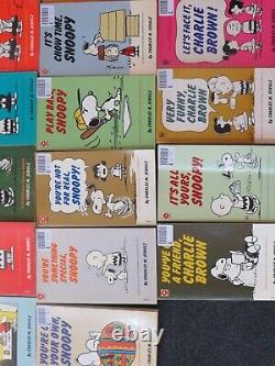 RARE Coronet Peanuts Snoopy Charlie Brown Books Collection of 68 books