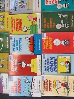 RARE Coronet Peanuts Snoopy Charlie Brown Books Collection of 68 books