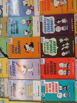 RARE Coronet Peanuts Snoopy Charlie Brown Books Collection of 68 books