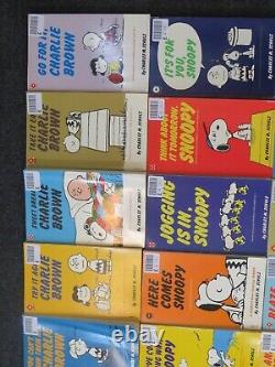 RARE Coronet Peanuts Snoopy Charlie Brown Books Collection of 68 books