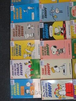 RARE Coronet Peanuts Snoopy Charlie Brown Books Collection of 68 books