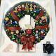 Rare Danbury Mint Peanuts Snoopy Charlie Brown Lighted Wreath Works With Box