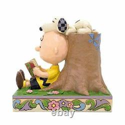 RARE Enesco Jim Shore Peanuts Charlie Brown & Snoopy Reading Ships Globally